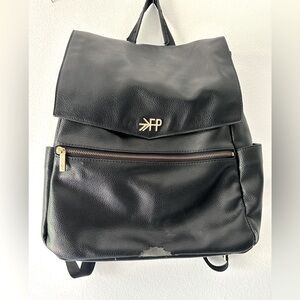 Freshly Picked Ebony Black Classic Diaper Bag Vegan Leather Unisex